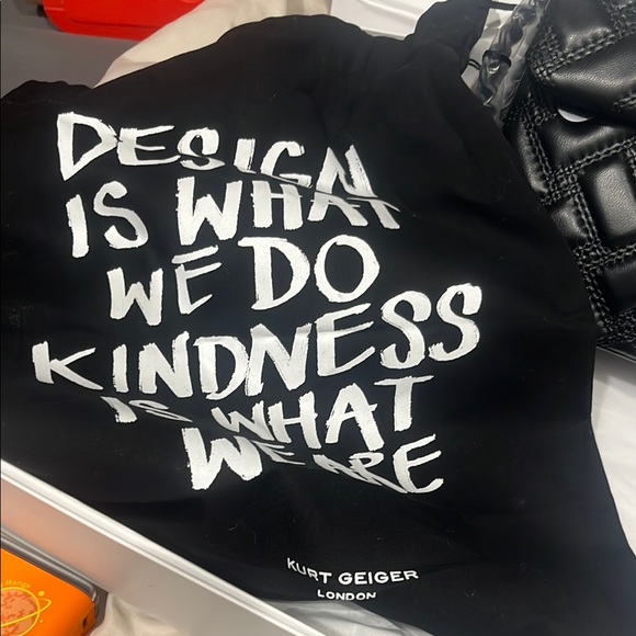 Kurt Geiger Black Quilted Shoulder Bag with Chain Detail - Picture 2 of 8